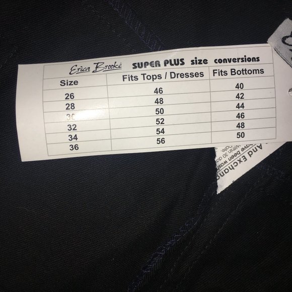 Erica Brooke Collection Womens Super Plus 32 Black 100% Cotton Side Pocket Short - Picture 4 of 8